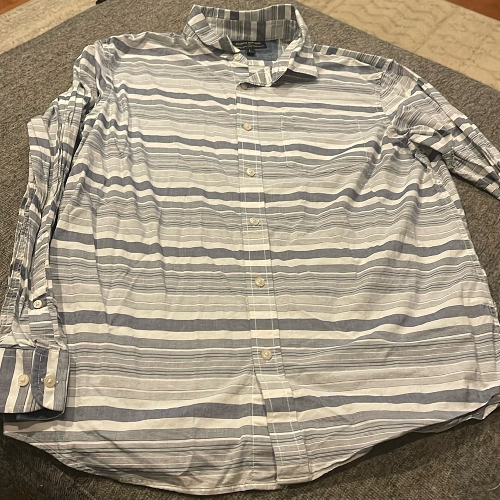 Men’s long sleeve striped shirt